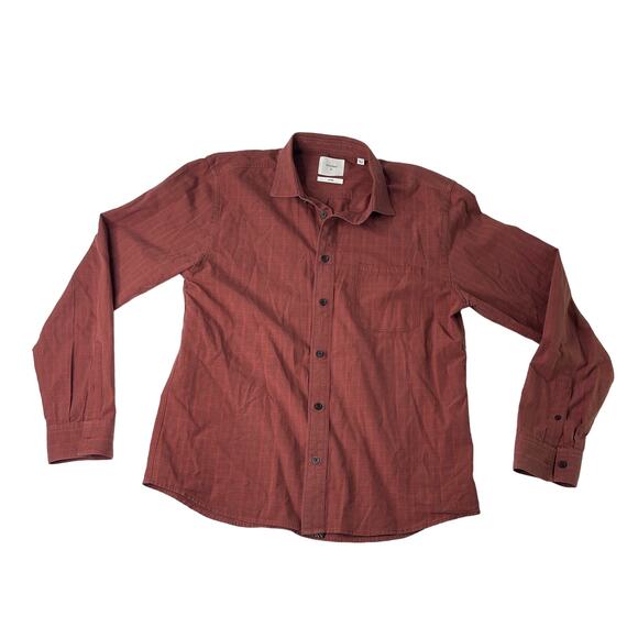 Billy Reid Mens Button up Shirt plaid standard fit Size M Pre Owned - Picture 1 of 11